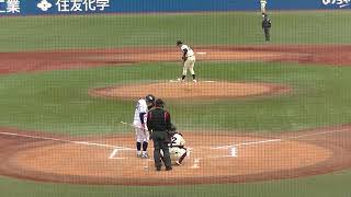 日大ショート角田 勇斗（2年・習志野）が上手い！センターへ抜けるかという打球をアウトにする 【東都大学野球 秋 日本大学 対 中央大学2022/10/19】