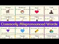 60 Commonly Mispronounced English Words | Common Pronunciation Mistakes in English