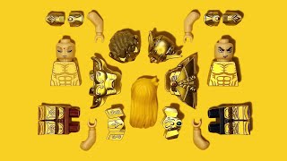 LEGO Gold Saints: Leo Aiolia \u0026 Virgo Shaka | Saint Seiya | Unofficial Minifigure | Anime