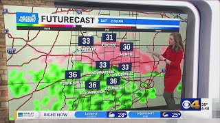 Quiet today; rain and mix this weekend