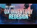 Fivem Ox inventory redesign [ESX/QB/QBOX]