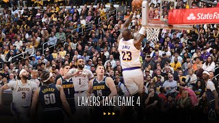 Four Lakers score 20+ in Game 4 Win | 2024 NBA Playoffs