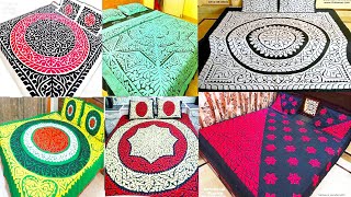 latest applique bedsheets designs | hand made aplic work bedsheets