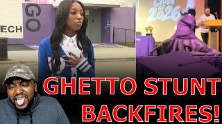 HUMILIATED Black Student CRIES DISCRIMINATION After Ghetto Graduation Stunt BACKFIRES On Stage!