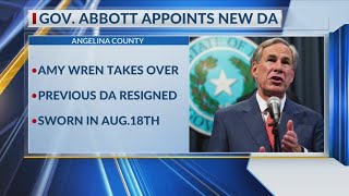 Gov. Abbott appoints new Angelina County District Attorney
