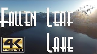 Fallen Leaf Lake 4K Drone video.