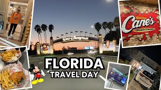 Florida Travel Day / Flying Frontier Airlines / Disney \u0026 Universal Trip / Raising Canes / WDW Vlog