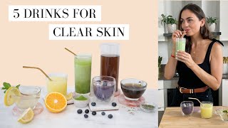 5 Drinks For Clear Skin (Easy + Tasty)