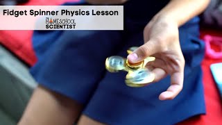 Fidget Spinner Science Experiment - Center of Mass & Law of Inertia Experiment