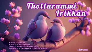 Thotturummi Irikkan Kothiyayi... | Movie - Rasikan | Singers - V Devanand, Sujatha Mohan.