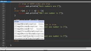 Java Conditions Lesson 03) Compound if Statements