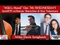 5pm WEDNESDAY Dec 7th! Miki's Mood 97 feat. Itamar Borochov & Kazuki Takemura - Miles Davis tribute!