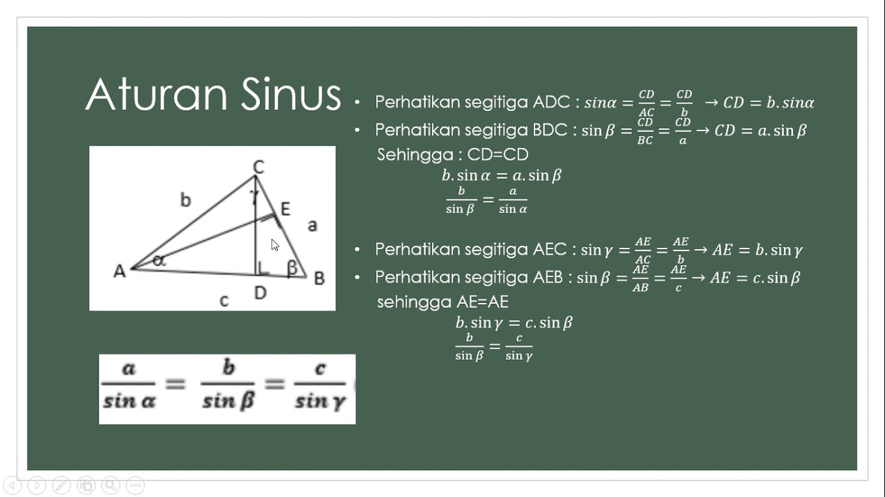 Trigonometri Aturan Cosinus | PELAJARANKU