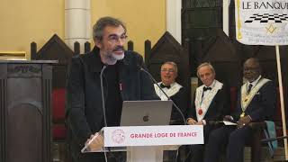 Conférence de Raphaël Enthoven pour les 20 ans du Banquet, Grande Loge de France