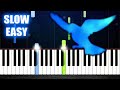 Naruto Shippuden Opening 3 - Blue Bird - SLOW EASY Piano Tutorial by PlutaX