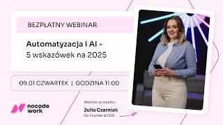 Automatyzacja i AI - 5 wskazówek na 2025