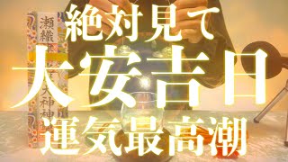 【※おめでとうございます!!今見たら必ず大大大開運!!】大安吉日の本日絶対見てください 強力に幸運を引き寄せる奇跡のソルフェジオ周波数 アファメーション 良縁金運仕事家庭円満健康運アップ 即効性