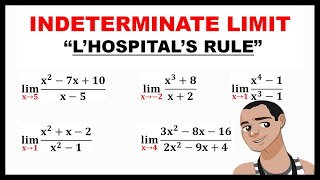 INDETERMINATE LIMIT USING L'HOSPITAL'S RULE