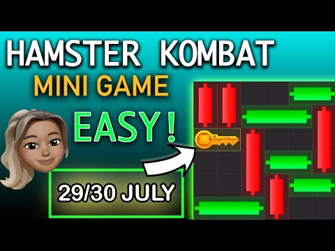 Hamster Kombat NEW Easy Minigame Challenge for KEY – JULY 29 / JULY 30 solved slowed