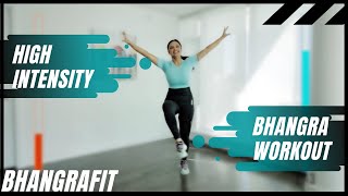Bhangra Workout At Home | 25 Minutes Fat Burning Cardio | BhangraFit | DJ Frenzy #BhangraFit