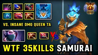 WTF 35KILLS SAMURAI MID Kez | Max Slotted Item Build Vs. Insane Meld Damage Templar Assassin | DOTA2