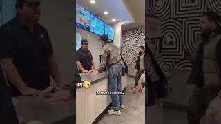 Old Man slaps Taco Bell employee over broken microwave #shorts #mad