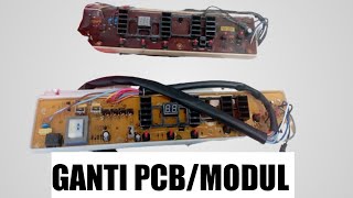 penggantian modul/pcb mesin cuci elektrolux 1 tabung