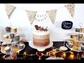 Pinterest Style Dessert Bar for Husbands Birthday - DIY Cake Topper & Bunting Pinterest Style Dessert Bar for Husbands Birthday - DIY Cake Topper & Bunting