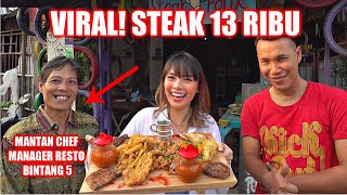 STEAK TERMURAH DI HIDUP GW, DIMASAK  OLEH CHEF RESTO LANGGANAN SYAHRINI!