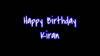 happy Birthday Kiran