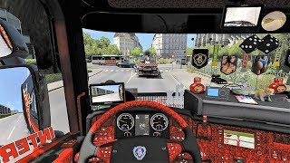 ETS2 (v1.31) - Scania RJL Tuning V8 Sound + Skin + Interior [Paris Rebuild]