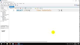 How to Remove Leading Whitespace in MySQL