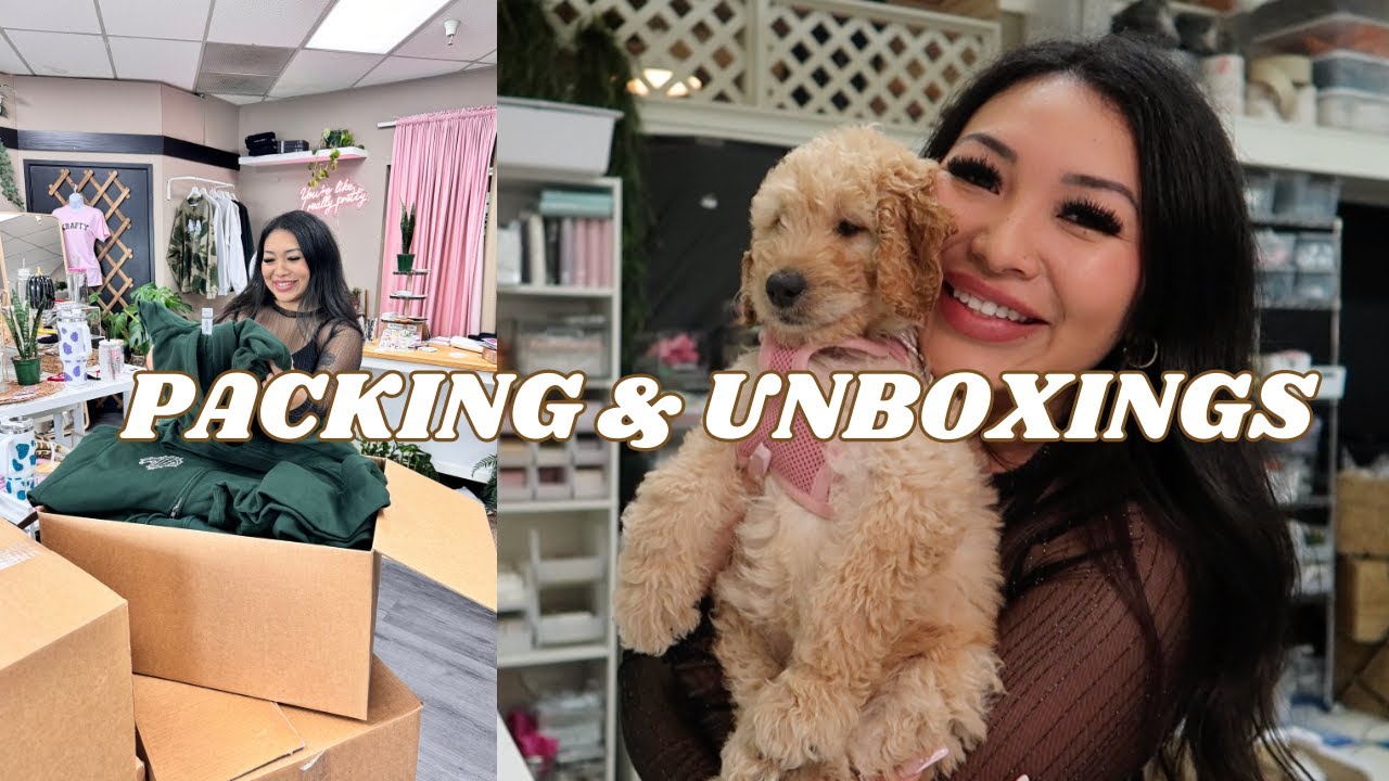 Business Vlog 4 Packing Orders More Youtube