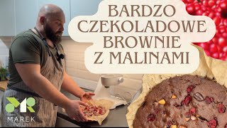 Bardzo czekoladowe brownie z malinami 😍 Zdradzam mój sprawdzony przepis na pyszne ciasto