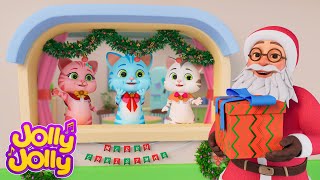 Three little kittens + More | 🎅🏻Santa Claus is coming🎅🏻 | Jolly Jolly Learn and Play