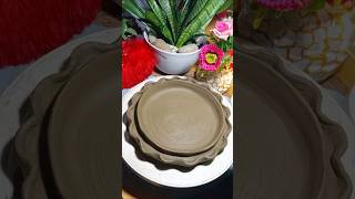 মাটির থালা বানানো।DIY clay plate। how to make clay plate #minivlog #diy#clayart#shorts