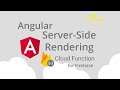 Server Side Rendering with Angular, Angular Universal, & Firebase
