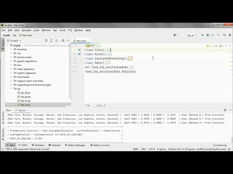 Traveling Salesman Problem (TSP) + Python + Simulated Annealing (public ...