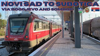 NOVI SAD 🇷🇸 to SUBOTICA 🇷🇸 by beautiful local train