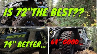 What is the best trail width SXS? Watch Matt (72