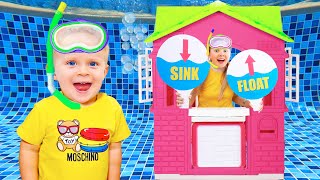 Sink or Float with Oliver and Mom - Cool Science Experiments for Kids