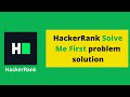 HackerRank Solve Me First problem solution in Python Programming | Programmingoneonone