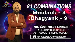 Moolank 4 Bhagyank 9 | 81 Combinations in Numerology | Sunstar Astro