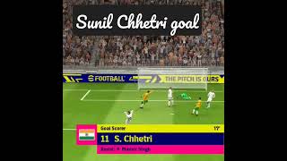 S.Chhetri Efootball goal #short #gaming #viral #football