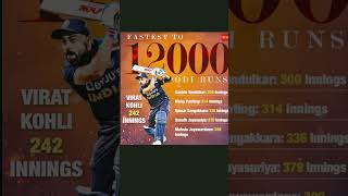VIRAT KOHLI BECAME THE FASTEST CRICKETER TO REACH 12,000 ODI RUNS 👍😊💫#shorts #trend #viratkohli