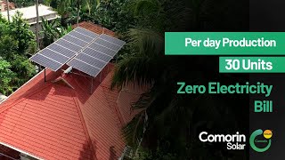 5KW On Grid Solar System  Per day Production 30 Units | Vattiyoorkavu-Trivandrum