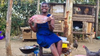 Turning RED SNAPPER Fish into Delicious Dinner | African village cooking