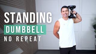 Small Space Upper Body Dumbbell Circuit - Legs, Shoulders, & Arms