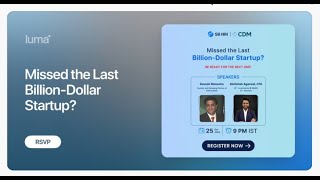 Missed the Last Billion-Dollar Startup? SBNRI Webinar