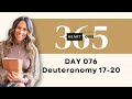 Day 076 Deuteronomy 17-20 | Daily One Year Bible Study | Audio Bible Reading with Commentary